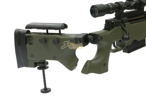 WELL Warrior L96 Bolt Sniper Rifle w/ Bipod & Scope (G96 OD) - Image 3