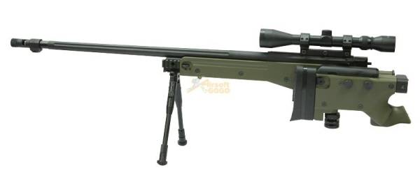 WELL Warrior L96 Bolt Sniper Rifle w/ Bipod & Scope (G96 OD) - Image 4