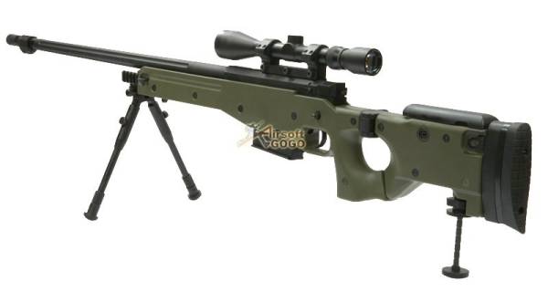 WELL Warrior L96 Bolt Sniper Rifle w/ Bipod & Scope (G96 OD) - Image 2
