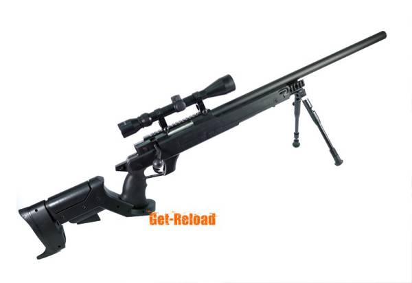 WELL L96 Sniper Stock Spring Rifle w/ Bipod & Scope (MB04D BK) - Image 8