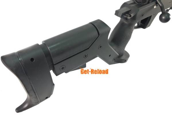 WELL L96 Sniper Stock Spring Rifle w/ Bipod & Scope (MB04D BK) - Image 6