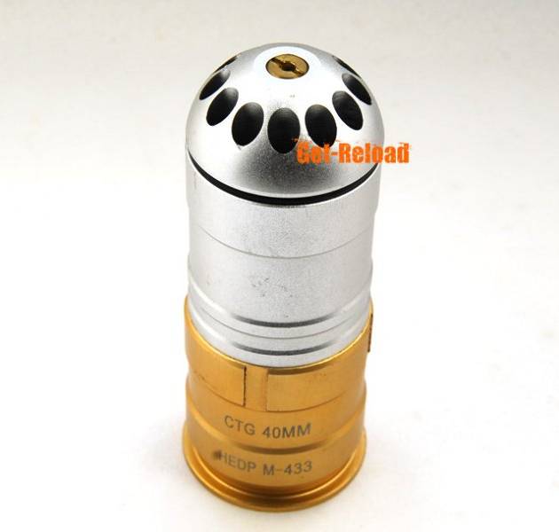 Big Dragon 120rd M433 40mm Grenade Gas Cartridge Shell Tan