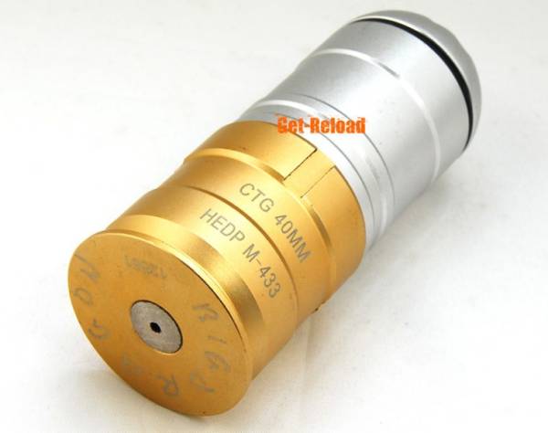 Big Dragon 120rd M433 40mm Grenade Gas Cartridge Shell Tan - Image 2