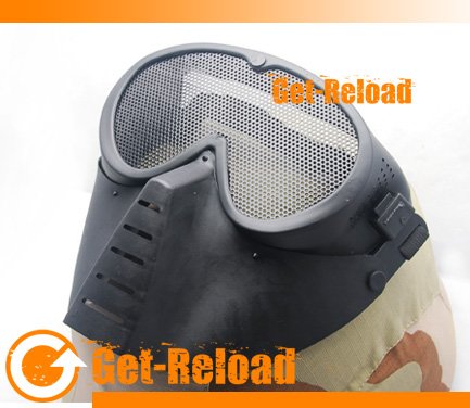 Airsoft Full Face Mask (Black)
