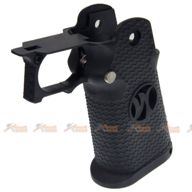 AW Custom HX -00002 Grip Kit for Marui, WE Hi-Capa 5.1 Series Gas Blowback Airsoft Pistols - Black