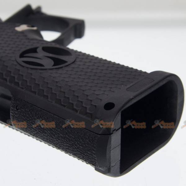AW Custom HX -00002 Grip Kit for Marui, WE Hi-Capa 5.1 Series Gas Blowback Airsoft Pistols - Black - Image 4