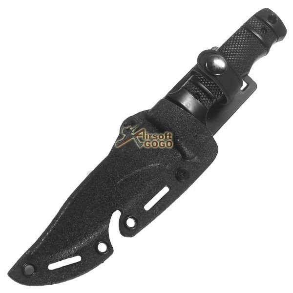CYMA Dummy Plastic M37-K Seal Pup Knife with Sheath Black