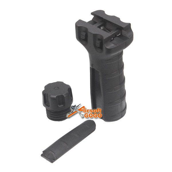 Element TD Style Fore Grip Vertical Grip with Pressure Switch Pocket - Black
