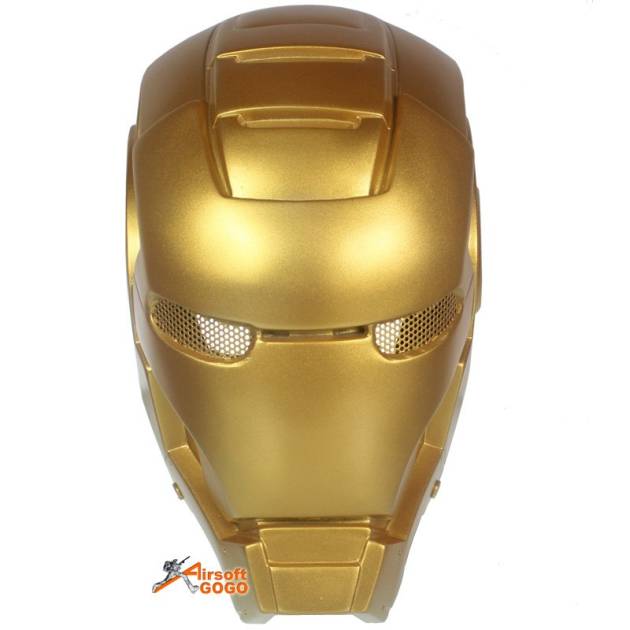 Iron Man Protective Helmet Mask For Airsoft Paintball Cosplay Golden