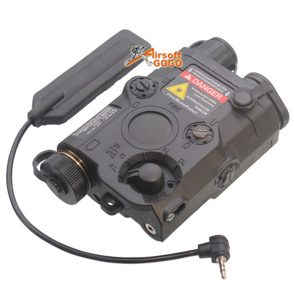 FMA PRO&T AN/PEQ-15 Red Dot Laser & LED Flashlight Black