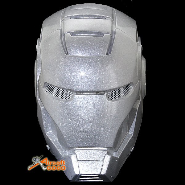 Iron Man Protective Helmet Mask For Airsoft Paintball Cosplay Silver