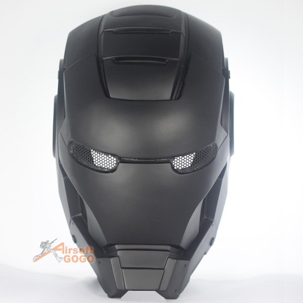 Iron Man Protective Helmet Mask For Airsoft Paintball Cosplay Black