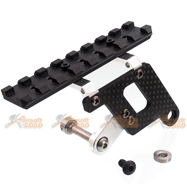 5KU Shooters Carbon Mount Base for Marui Hi-Capa Silver