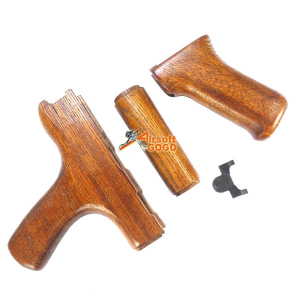 AK47 Romania Front Hand Guard Set (Real Wood) for Airsoft AEG