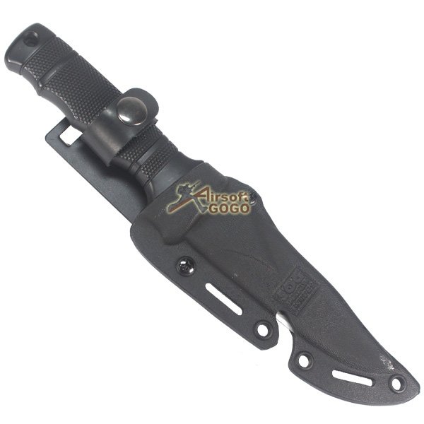 Dummy Plastic M37-K Seal Pup Knife with Sheath - Black