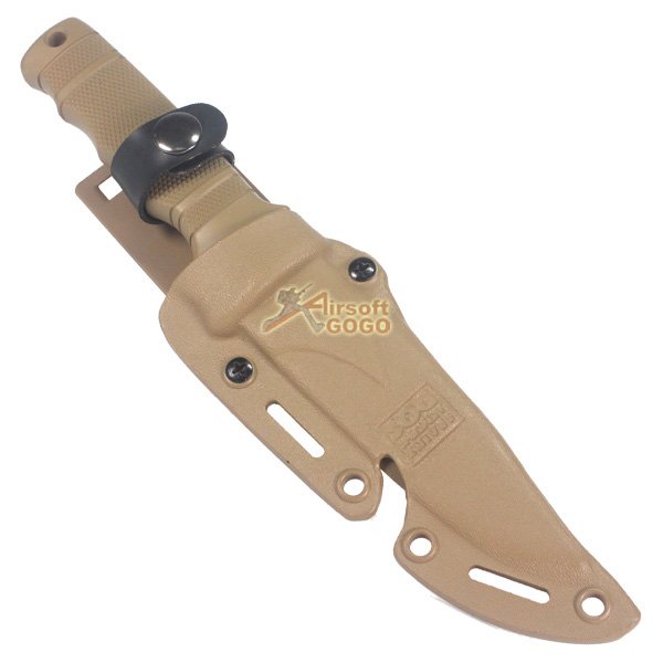 Dummy Plastic M37-K Seal Pup Knife with Sheath -TAN