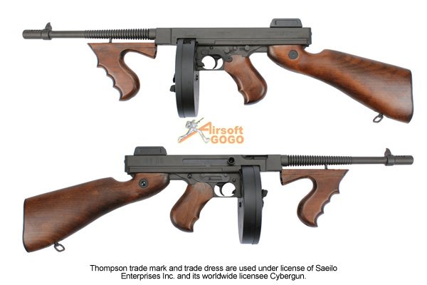 King Arms Full Metal & Real wood Thompson M1928 Chicago AEG