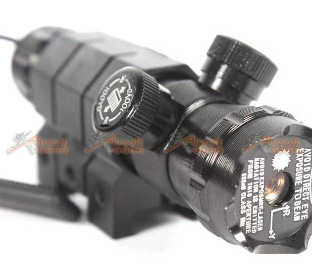 Adjustable Visible Green Laser Sight w/ Tactical Head
