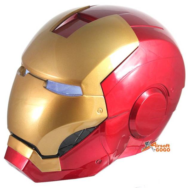 Iron Man Full Helmet Mask with LED Light Eye
