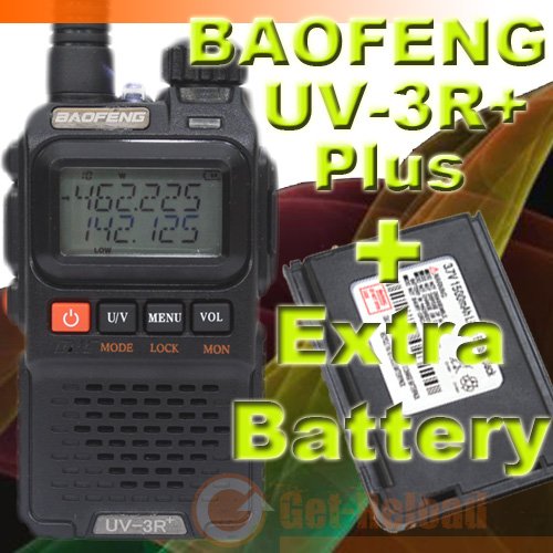 BAOFENG Dual band UV-3R+ plus Walkie Talkie + Extra Battery - Image 7