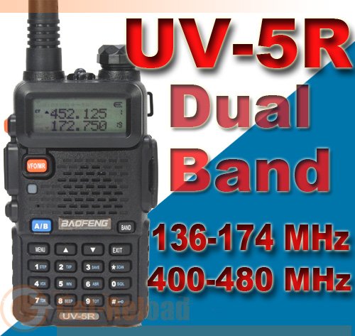 BAOFENG Dual band UV-5R VHF/UHF Radio Walkie Talkie