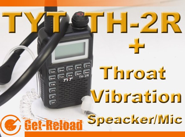 TYT TH-2R 400-480MHz Radio Walkie Talkie + Throat-Vibration Mic