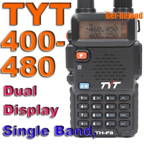 TYT TH-F8 UHF 400-480 Dual Display 2-Way Radio -Black