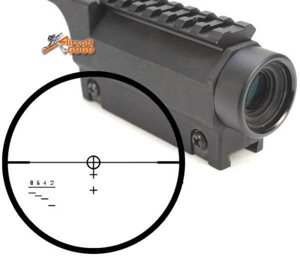 3.5x G36 ARG GBBR Carry Handle Scope with Top Rail for Marui, CYMA, Jing Gong, Ares, Classic Army, Umarex - Image 4