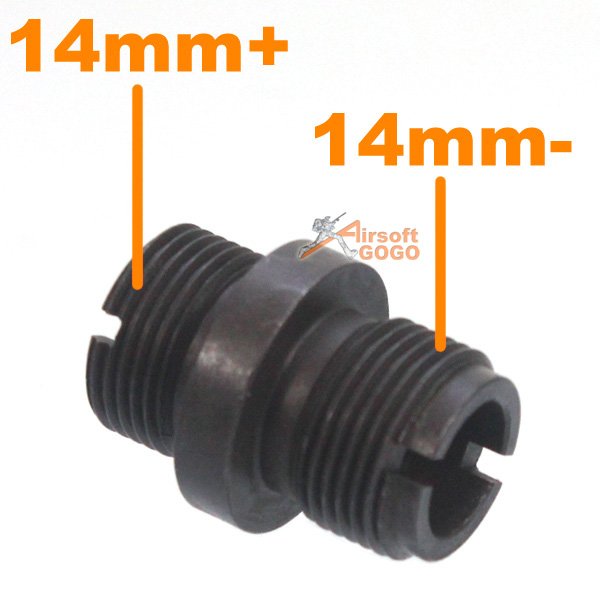 SD Silencer Adapter (14mm+ > 14mm-) for Marui MP5K PDW