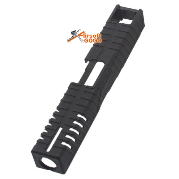 Polymer Slide Cover for Marui WE G17 GBB Series, In order to coordinate UKARA Black