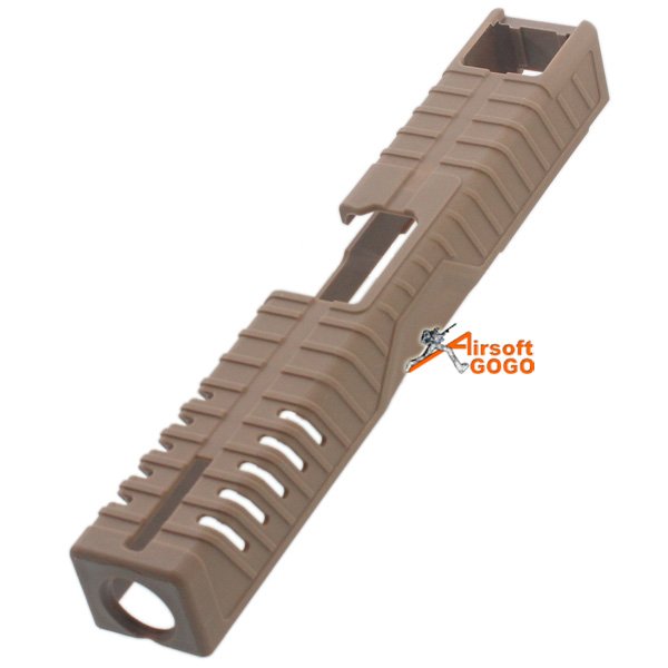 Polymer Slide Cover for Marui WE G17 GBB Series, In order to coordinate UKARA Olive