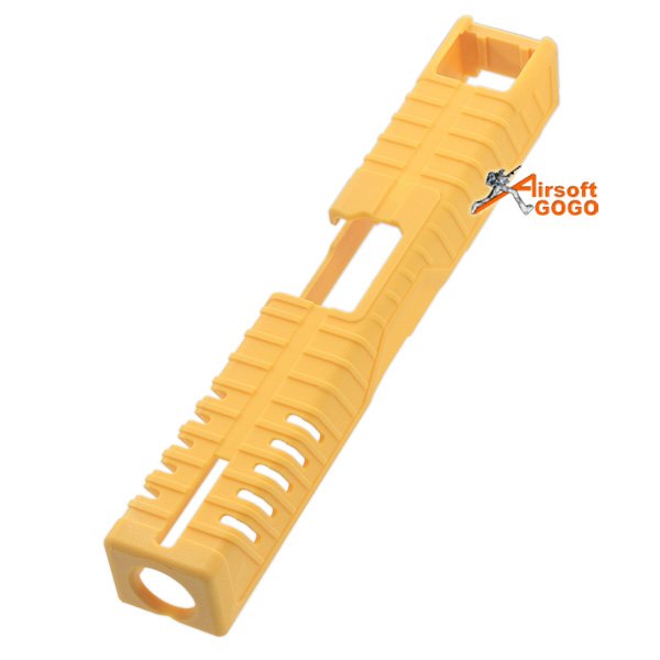 Polymer Slide Cover for Marui WE G17 GBB Series, In order to coordinate UKARA Yellow