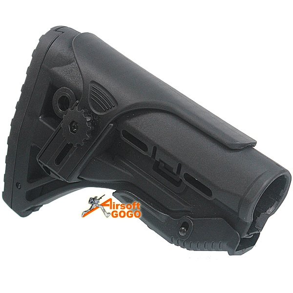 Stock w/ Adjustable Cheek Rest for M4 / M16 AEG (Black)