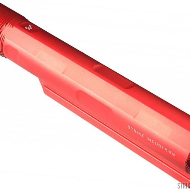 Strike Industries Advanced Receiver Extension 7 Position Buffer Tube for WA/VFC/GHK/VIPER M4 GBBR (RED)