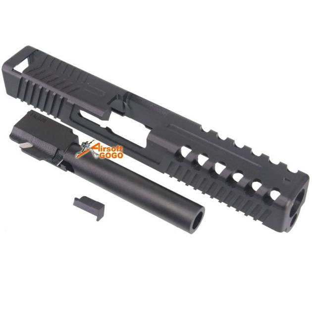 CNC Slide Set For Marui GBB Pistol (Black)
