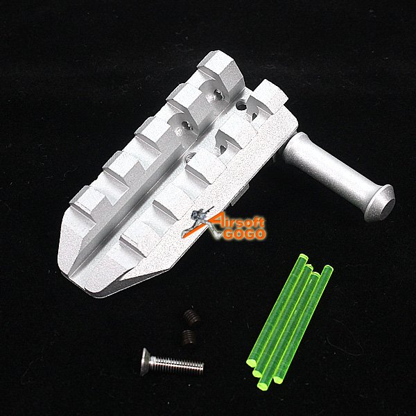 Aluminum CNC REAR Sight for Marui G17 GBB (Silver)